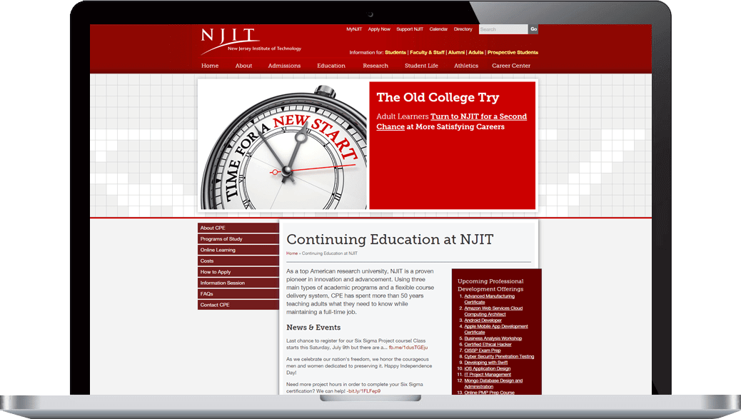 NJ Institute of Technology PPC Marketing Education
